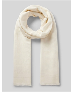 Шарф из смеси модала и хлопка модель «Анита», кремовый Hugo
