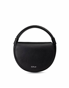 Сумочка трансформируемая в сумку через плечо с заклепками, чёрный Replay