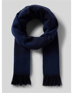 Шарф из натуральной шерсти с бахромой модель 'CRESTA', темно-серый Weekend max mara