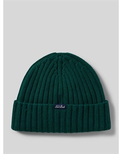 Шапка из смесовой шерсти с нашивкой-лейблом, модель «MORITZ», темно-зеленый Mc2 saint barth