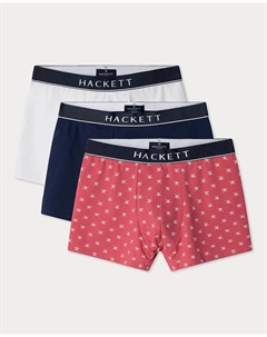 Набор из трех мужских вязаных боксерских шорт комбинированных, цвет Rosa Hackett