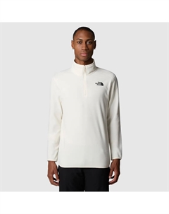 Мужская флисовая кофта Glacier 100 с молнией 1/4, белый The north face