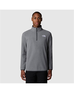 Мужская флисовая кофта Glacier 100 с молнией 1/4, серый The north face