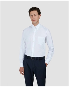 Мужская рубашка с длинным рукавом и воротником на пуговицах, большие размеры, белый Paul & shark