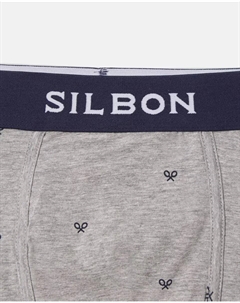 Мужские трикотажные боксерские шорты с ракетками, серый Silbon