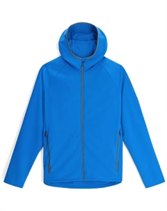 Мужская толстовка с капюшоном Gridweb из шеллфлиса, синий Spyder