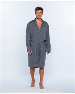 Мужской трикотажный халат, серый Punto blanco