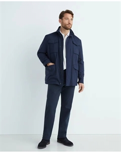 Мужские брюки больших размеров 5 карманов, тёмно-синий Paul & shark