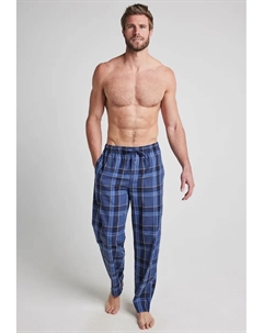 Мужские длинные пижамные брюки с карманами, синий Jockey