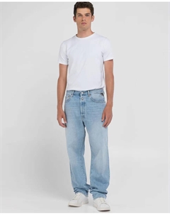 Мужские прямые джинсы с карманами, голубой Replay