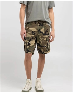 Мужские хлопковые шорты-карго с карманами, темно-зеленый Replay