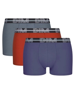 Упаковка из 3 боксеров из эластичного хлопка ярких цветов, многоцветный Dim