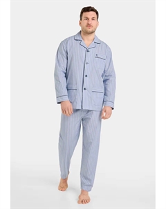 Мужская длинная пижама из серой ткани, серый El búho nocturno