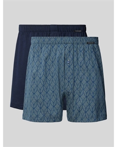 Боксеры с этикеткой в ​​упаковке 2 шт, синий Schiesser