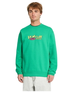 Мужской зеленый свитшот без капюшона Volcom