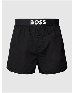 Боксеры с этикеткой и принтом, черный Boss