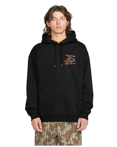 Мужская черная толстовка с капюшоном, чёрный Volcom