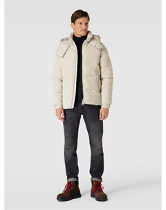 Стеганая куртка с капюшоном модель «АЛЬБУС», бежевый Save the duck