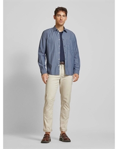 Повседневная рубашка прямого кроя из органического хлопка, синий Marc o'polo