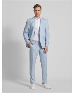 Костюмные брюки с содержанием вискозы в клетку, синий Christian berg men