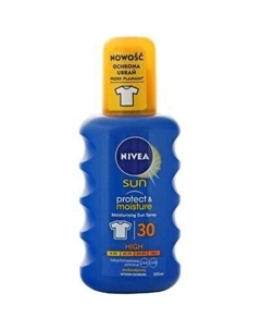 Увлажняющий солнцезащитный спрей, SPF 30, 200 мл Sun, Protect & Moisture Nivea
