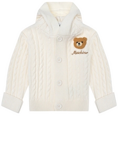 Вязаная кофта с капюшоном Moschino