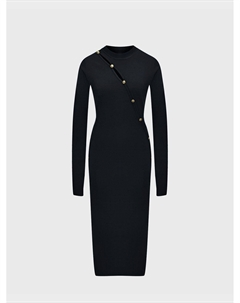Трикотажное платье, черное Versace jeans couture