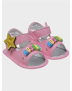 Розовые пинетки со звездочками Moschino