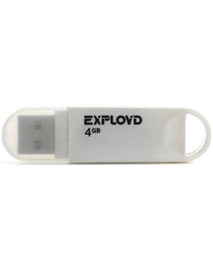 Накопитель USB 2.0 4GB EX-4GB-570-White 570  белый Exployd