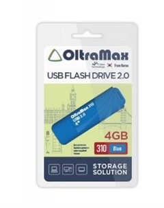 Накопитель USB 2.0 4GB OM-4GB-310-Blue 310 синий Oltramax