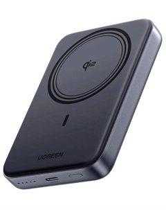 Аккумулятор внешний портативный UGREEN PB761 45763_ 10000mAh MIni Magnetic Wireless 30W Qi2. Цвет: серый Ugreen