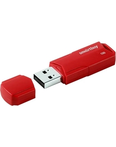Накопитель USB 2.0 8GB SB8GBCLU-R Clue series, красный Smartbuy