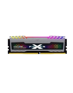 Модуль памяти DDR4 8GB SP008GXLZU320BSB XPOWER Turbine RGB PC4-25600 3200MHz CL16 1Gx8 SR радиатор 1.35V Silicon power