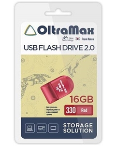 Накопитель USB 2.0 16GB OM-16GB-330-Red 330, красный Oltramax