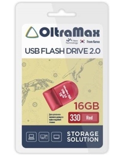 Накопитель USB 2.0 32GB OM-32GB-330-Red 330, красный Oltramax