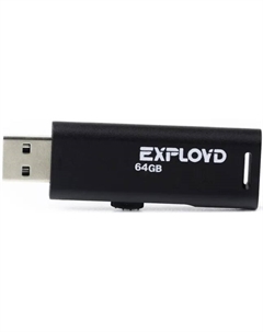 Накопитель USB 2.0 64GB EX-64GB-580-Black 580 чёрный Exployd