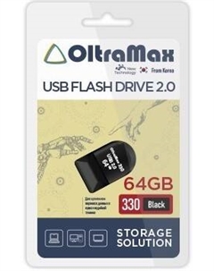 Накопитель USB 2.0 64GB OM-64GB-330-Black 330 чёрный Oltramax