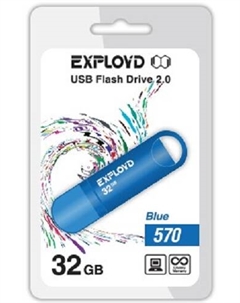 Накопитель USB 2.0 32GB 570 синий Exployd