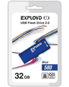 Накопитель USB 2.0 32GB EX-32GB-580-Blue 580, синий Exployd