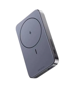Аккумулятор внешний UGREEN PB206 магнитный, 10000mAh MIni Magnetic Wireless 20W Power Bank With Holder. Цвет: серый космос Ugreen