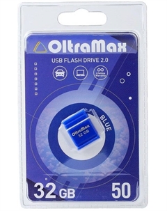 Накопитель USB 2.0 32GB OM-32GB-50-Blue 50, синий Oltramax