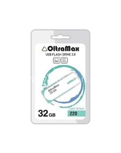 Накопитель USB 2.0 32GB OM-32GB-220-Light Gr 220, светло зелёный Oltramax
