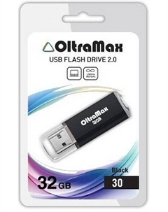 Накопитель USB 2.0 32GB OM032GB30-В 30, чёрный Oltramax