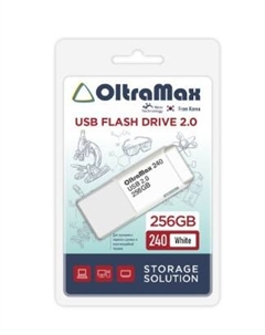 Накопитель USB 2.0 256GB OM-256GB-240-White 240 белый Oltramax