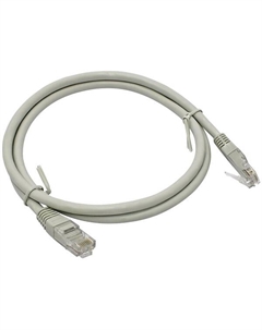 Шнур DR-181007 коммутационный U/UTP Cat 5e LSZH 1 м, серый Datarex
