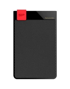 Внешний жесткий диск 2.5'' Diamond D30 SP010TBPHDD3SS3K 1TB, USB 3.1, Slim design, black Silicon power