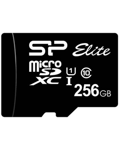 Карта памяти 256GB SP256GBSTXBU1V10 Elite microSDXC Class 10 UHS-I Silicon power