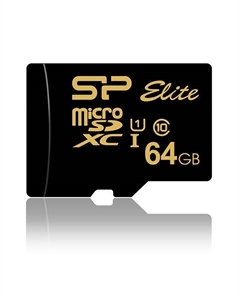 Карта памяти 64GB SP064GBSTXBU1V1GSP microSDXC, 60 GIB Class 10 UHS-1 85 МБ/с Silicon power