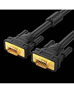 Кабель интерфейсный VG101 11632_ VGA Male to Male, 5м, цвет: черный Ugreen