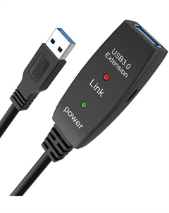 Кабель интерфейсный USB 3.0 ACU827A-10M удлинительный активный A(M)/A(F), 10m Aopen/qust